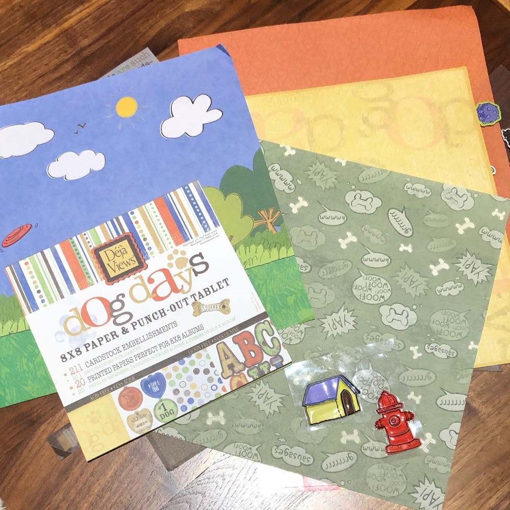 SCRAP BOOK LOT *PAPER*STICKERS*PENS*